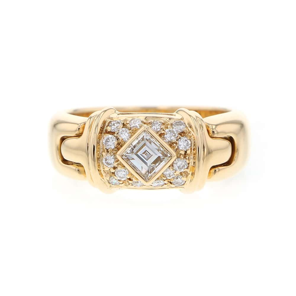 BVLGARI Certica Ring Size #9 18K Yellow Gold