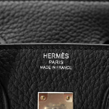 将图像加载到图库查看器中，HERMES Birkin Black Togo Leather Size 25
