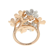 将图像加载到图库查看器中，Van Cleef &amp; Arpels Frivole Ring 8 Flower Size 53/#13VCARPFIQ53/VCARPFIQ00 K18WG K18PG
