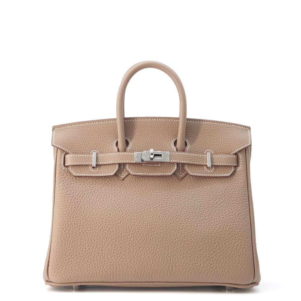 HERMES Birkin Etoupe Togo Leather Size 25