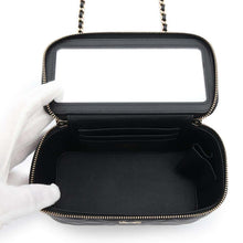 Load image into Gallery viewer, CHANEL Matelasse 2WAY Vanity Case BlackAP2199 Lambskin
