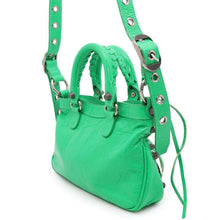 Load image into Gallery viewer, BALENCIAGA Neo Cagoule Small Tote Green751523 Arena Lambskin
