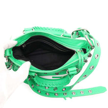 Load image into Gallery viewer, BALENCIAGA Neo Cagoule Small Tote Green751523 Arena Lambskin
