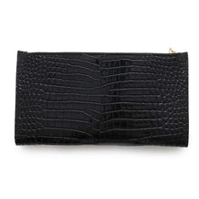 Load image into Gallery viewer, SAINT LAURENT PARIS uptown large wallet Black582124 Croco embossed
