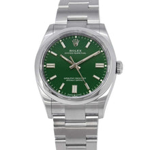 Load image into Gallery viewer, ROLEX Oyster Perpetual W36mm Stainless Steel Green Dial126000
