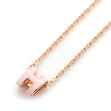 Load image into Gallery viewer, HERMES Pop Ash Necklace Rose Dragee Metal Lacquer
