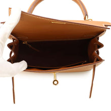 Load image into Gallery viewer, HERMES Kelly Sellier Gold Epsom Size 25
