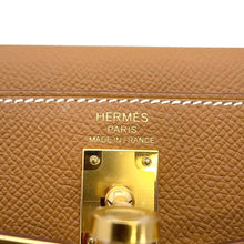 Load image into Gallery viewer, HERMES Kelly Sellier Gold Epsom Size 25
