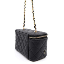 将图像加载到图库查看器中，CHANEL ChainShoulder Bag Vanity Case Playing Cards BlackAP3079 Caviar Leather
