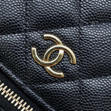 将图像加载到图库查看器中，CHANEL ChainShoulder Bag Vanity Case Playing Cards BlackAP3079 Caviar Leather
