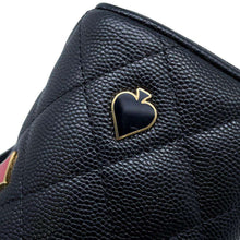 Load image into Gallery viewer, CHANEL ChainShoulder Bag Vanity Case Playing Cards BlackAP3079 Caviar Leather
