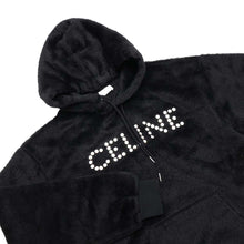 将图像加载到图库查看器中，CELINE CELINE logo hoodie Size S Black2Y988925R Alpaca62% Wool38%
