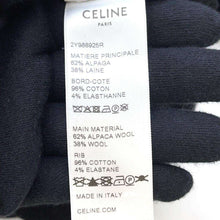 将图像加载到图库查看器中，CELINE CELINE logo hoodie Size S Black2Y988925R Alpaca62% Wool38%
