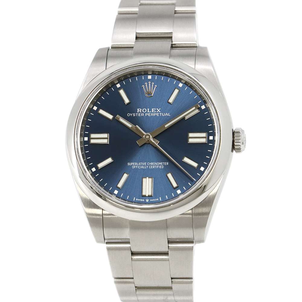 ROLEX Oyster Perpetual 41 W41mm Stainless Steel Bright Blue Dial124300