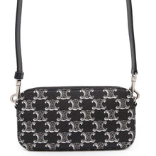 Load image into Gallery viewer, CELINE Horizontal Shoulder Pouch Black/Silver10L272EV5 Leather
