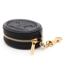 将图像加载到图库查看器中，CELINE Cuir Triomphe Coin purse Black10I863DPQ Leather
