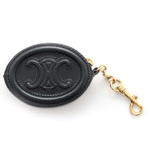 Load image into Gallery viewer, CELINE Cuir Triomphe Coin purse Black10I863DPQ Leather
