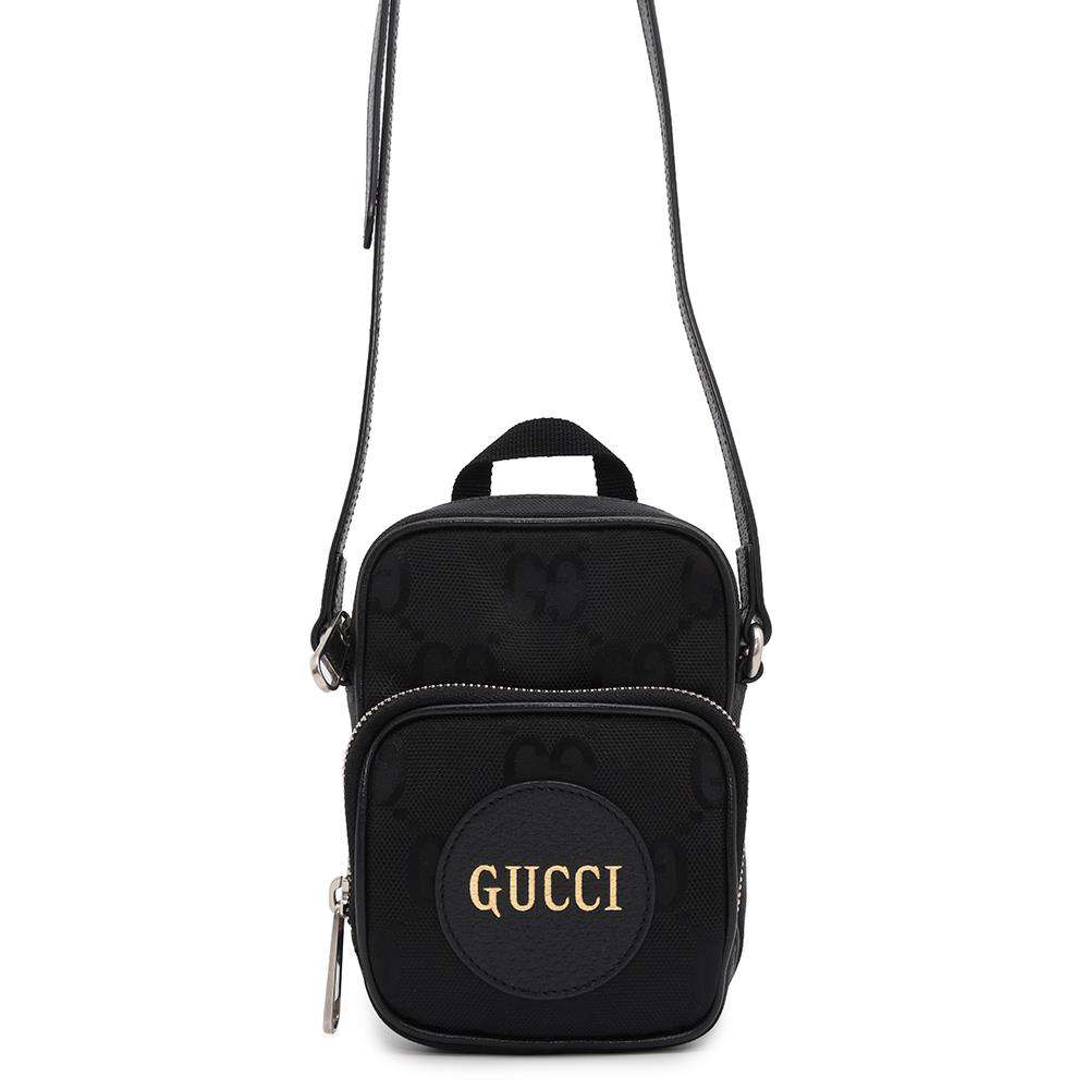 GUCCI Off the Grid Shoulder Bag Black643882 Nylon Leather