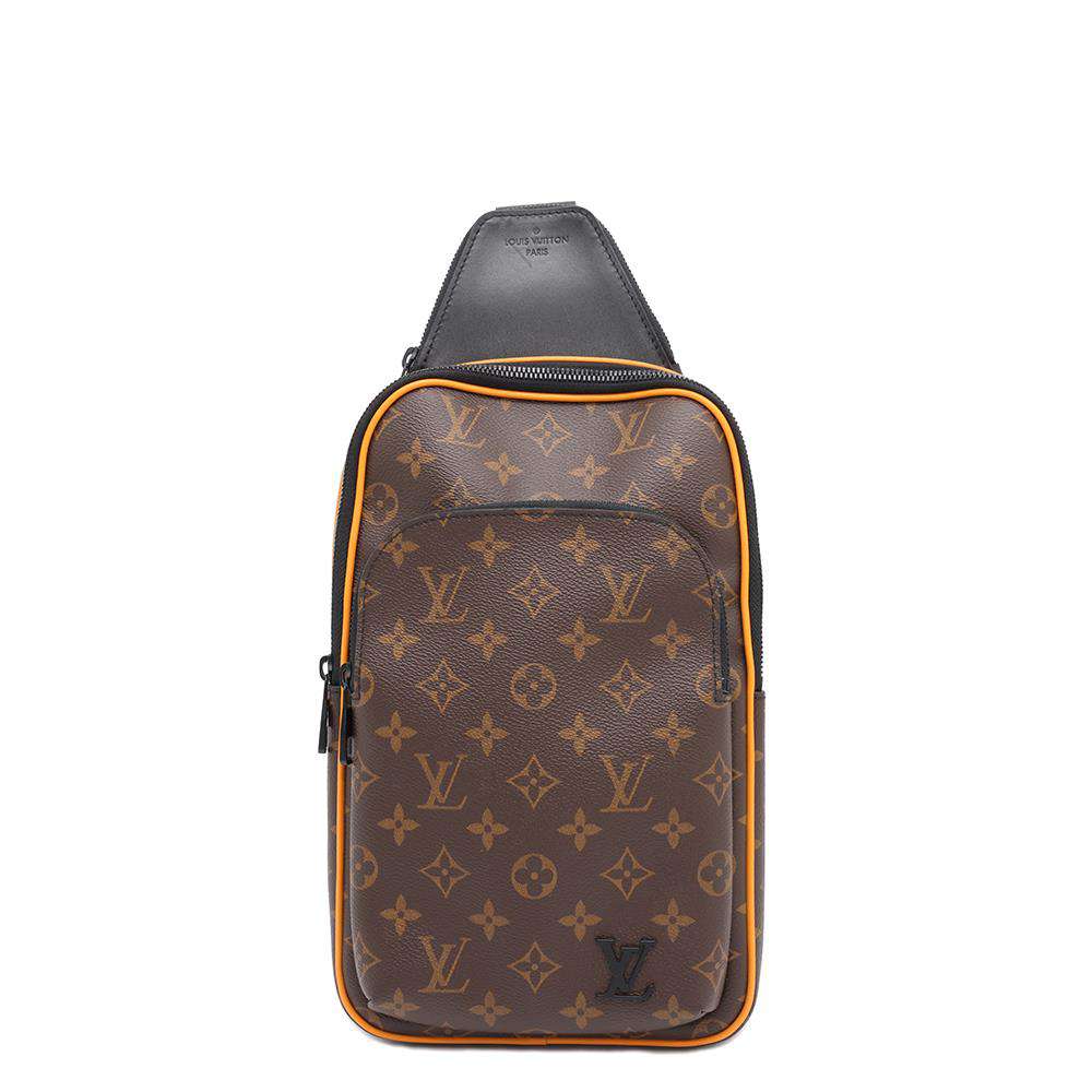 LOUIS VUITTON Avenue sling bag NoirM46718 Monogram Macassar Canvas