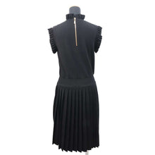 将图像加载到图库查看器中，LOUIS VUITTON Logo Sleeveless Dress Size M Noir Wool 93% Polyester5% Polyurethane1% Nylon1%
