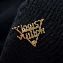 将图像加载到图库查看器中，LOUIS VUITTON Logo Sleeveless Dress Size M Noir Wool 93% Polyester5% Polyurethane1% Nylon1%
