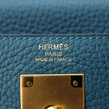 将图像加载到图库查看器中，HERMES Kelly Retourne VertBosphore Togo Leather Size 28
