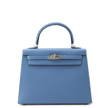 Load image into Gallery viewer, HERMES Kelly Sellier Azur Epsom Size 25
