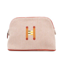 将图像加载到图库查看器中，HERMES BolidePouch Crazy H Orange/Ficelle Cotton100% Size MM
