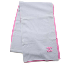 Load image into Gallery viewer, CHANEL 1PCC Logo Long Scarf Pink/GrayP50160 Cashmere100%
