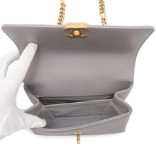 Load image into Gallery viewer, CHANEL Matelasse WChainShoulder Bag GrayAS2711 Caviar Leather
