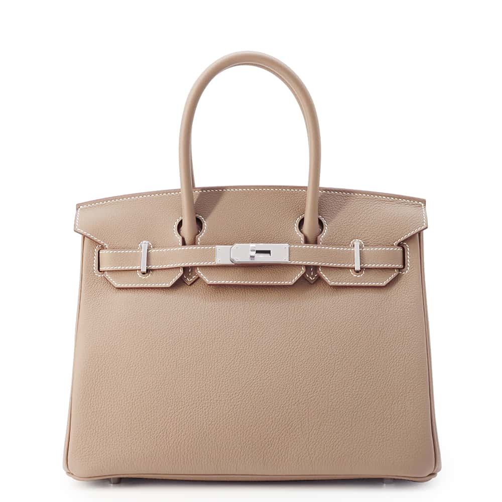 HERMES Birkin Etoupe Togo Leather Size 30