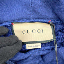 将图像加载到图库查看器中，GUCCI hoodie parka 2021 Size XL Navy/White/Orange646953 Cotton100%
