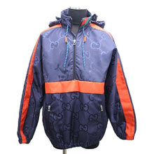 Load image into Gallery viewer, GUCCI Hooded Jacket Size 48 Navy685818 Nylon100%
