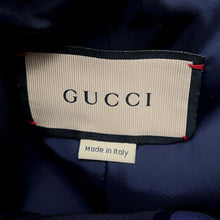 将图像加载到图库查看器中，GUCCI Hooded Jacket Size 48 Navy685818 Nylon100%
