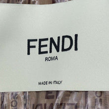 Load image into Gallery viewer, FENDI See-through Zucca Pattern Blouson Size 38 BrownFJ6658 Polyester100%
