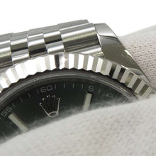 将图像加载到图库查看器中，ROLEX Datejust W41mm Stainless Steel K18WG Mint Green Dial126334
