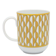 将图像加载到图库查看器中，HERMES Mug [Soleil] No1 Yellow/White Porcelain
