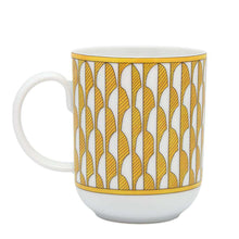 将图像加载到图库查看器中，HERMES Mug [Soleil] No1 Yellow/White Porcelain
