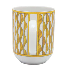 将图像加载到图库查看器中，HERMES Mug [Soleil] No1 Yellow/White Porcelain
