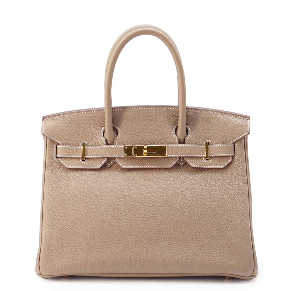 HERMES Birkin Etoupe Togo Leather Size 30