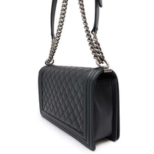 Load image into Gallery viewer, CHANEL Boy Chanel ChainShoulder BlackA92193 Caviar Leather Size 28
