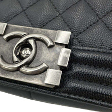 Load image into Gallery viewer, CHANEL Boy Chanel ChainShoulder BlackA92193 Caviar Leather Size 28
