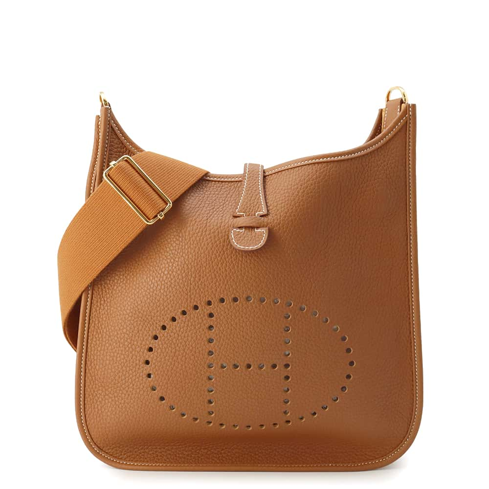 HERMES Evelyne 3 Gold Taurillon Clemence Size PM