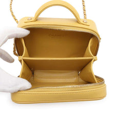 Load image into Gallery viewer, CHANEL CCFiligree vanity bag YellowA93342 Caviar Leather
