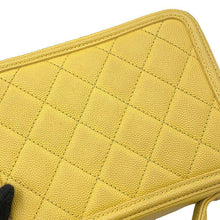 Load image into Gallery viewer, CHANEL CCFiligree vanity bag YellowA93342 Caviar Leather
