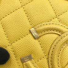 Load image into Gallery viewer, CHANEL CCFiligree vanity bag YellowA93342 Caviar Leather
