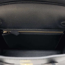 将图像加载到图库查看器中，HERMES Birkin Sellier Black Epsom Size 25
