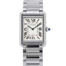 将图像加载到图库查看器中，CARTIER Tank Mast Watch H33.7mmxW25.5mm Stainless Steel Silver DialWSTA0052
