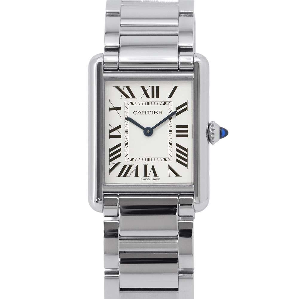 CARTIER Tank Mast Watch H33.7mmxW25.5mm Stainless Steel Silver DialWSTA0052