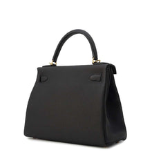 Load image into Gallery viewer, HERMES Kelly Retourne Black Togo Leather Size 28
